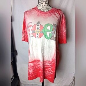 Next Level Apparel Large NOEL red Shirt